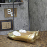 Journee Collection Women's Comfort Kavn Dress Flats KAVN-WD Gold Yellow 7.5W