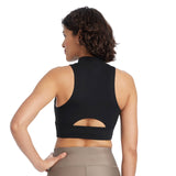 All In Motion Womens Light Support High-Neck Crop Sports Bra 89809232 Black XS