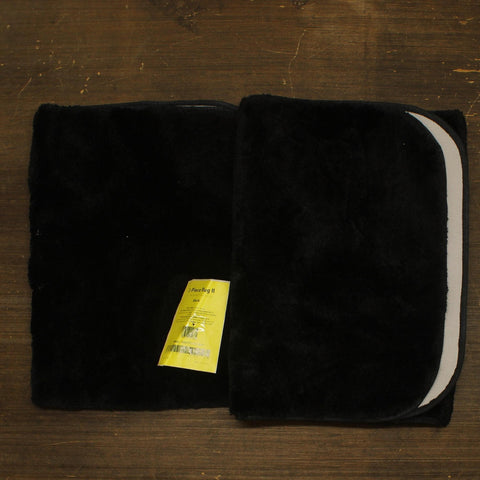 Garland Rug Washable Bathroom Rug Set with Non-Slip Backing Black 2-Piece