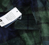 Club Room Mens Plush Plaid Long Robe 10013203600 Blue / Green L/XL