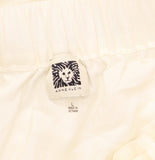 Anne Klein Womens Linen Blend Knee-Length A-Line Skirt 10840017 White L