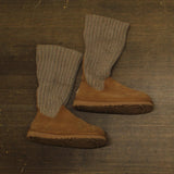 UGG Cambridge Foldover Sock Suede Boots Chestnut Tan Brown 8M