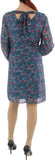 Inc Womens Floral Mini Shift Dress Green M 10855977