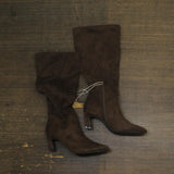 A New Day Womens Raye Tall Dress Boots 88375198 Dark Brown 6M