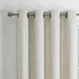 Max Blackout Grommet Blackout Single Curtain Panel Ivory Off White 50x120