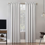 Sun Zero Grade Extreme Blackout Rod Pocket Curtain Panel Pearl Off White 52x84