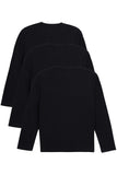 X Ray Boys Kids Lot of 3 Long Sleeve Cotton T-Shirts 3PLS2100367 Black M