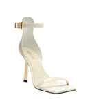Schutz Womens Heeled Patent Leather Ciara Sandal Pearl Off White 10B