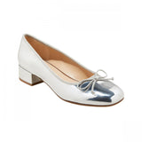 A New Day Womens Joy Ballet Pumps 90510964 Silver Gray 8M