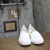 White Mountain Upright Woven Knit Slip-On Cushion Insole Tennis Sneaker White 6M