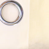 ZUZIFY Sheer Grommet Curtain Panel Ivory Light Yellow 58x98