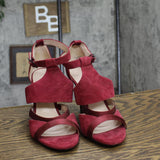 Nine West Womens Metal Suede Stiletto Heels NWBRIANNA Berry Purple Red 7M