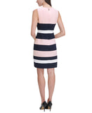 Tommy Hilfiger Colorblock Sheath Dress Ballerina Pink / Sky Captain / Ivory 6