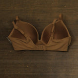 Auden Womens Luxe Stretch Comfort Wire Demi Bra 94266750 Caramel Brown 34D