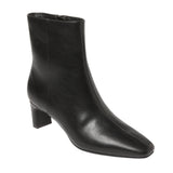 A New Day Tigris Boots Faux Leather Block Heel Zip Ankle Booties Black 7.5W