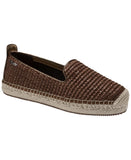DKNY Womens Mallandra Espadrille Flats K1520470 Brown / Bronze 6M