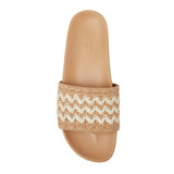 Universal Thread Womens Chloe Raffia Footbed Slide Sandals 93708738 Tan Brown 9M