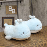 Cat & Jack Kids Boys Girls Whale Character Slippers 92541968 Blue Whale S (13-1)