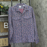 PS Paul Smith Long Sleeve Casual Fit Star Print Button Front Shirt Petrol Blue M