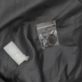 Calvin Klein Womens Single Button Blazer Suit Jacket Charcoal Gray / Cream 6