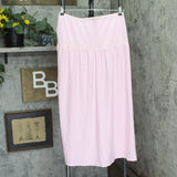 Kate Spade Long Cover-Up Skirt with Shirred Open Side Begonia Bloom Pink L