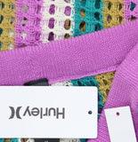 Hurley Juniors Crochet Cover Up Pull On Pants Hurley Orchid Multi Purple M