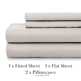 Southshore Fine Living, Inc. Deep Pocket 4-Piece Sheet Set Bone Off White King