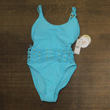 PQ Beaded Brynn One-Piece Swimsuit KAI-5014P Blue S