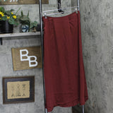 Future Collective Womens Holiday Flowy Satin Midi Skirt 92248804 Burgundy Red XS