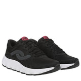 Ryka PodFlow Retro Mesh Walking Shoes Low Top Lace-Up J5714M1 Black 9W