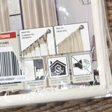 Thermalogic Weathermate Topsions Room Darkening Curtain Panel Pair White 80x63