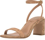 Vince Camuto Hamda Ankle Strap High Heel Sandals Natural Brown / Gold 8.5M