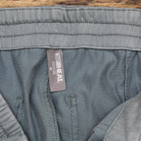 32 Degrees Womens Knit Stretch Elastic Waist Twill Pant 1797439 Blue Green M