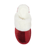 Auden Womens Rae Sequin Scuff Slippers 91639271 Red M (7/8)