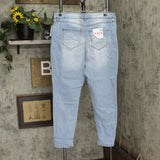 Celebrity Pink Womens Trendy Plus Size Cuffed Girlfriend Jeans CX23789BR6