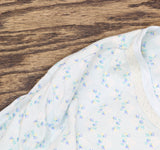 Liz Claiborne Crochet Trim Henley Nightgown Blue Multi 1X