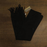 Style & Co. Womens Solid Patchwork Weave Fringe Scarf SC9542502 Black