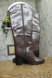 A New Day Womens Cairo Boots Faux Crocodile Block Heel 94568713 Croc Brown 8M