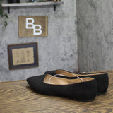 A New Day Womens Corinna Ballet Flats with Memory Foam Insole Black 6.5M