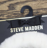 Steve Madden Womens Earmuffs Faux Fur Cozy Fuzzy SMA-5641 Ivory Off White