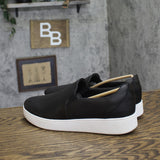 Fitflop Womens Rally Leather Slip-On Skate Sneakers FC7 Black 10M