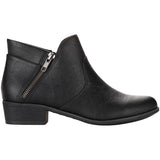 Sun + Stone Womens Adelinee Faux Leather Ankle Boots 10017856000 Black 5M