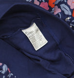 Epic Threads Floral Print Knit French Terry Full Zip Jacket Medieval Blue 4T