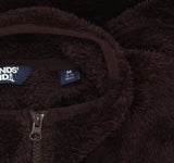 Lands' End Womens Cozy Sherpa Fleece Vest 547681 Dark Plum Purple M