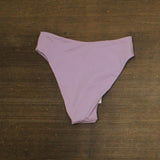 Andie Womens '90s High-Waist High-Cut Cheeky Bikini Bottoms Lively Purple S