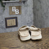 Easy Spirit Amari Sporty Flat Slide Sandals SEAMARI2-H Beige Gold Lurex 7M