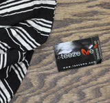 Unedited by Teeze Me Juniors Knit Striped A-Line Dress S244149W Black Stripe S