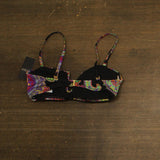 Lauren Ralph Lauren U-Wire Bikini Top Swim Bordado Paisley Black Multi 12