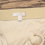 Guess Womens Cristina Ribbed Side-Slit Midi Skier Safari Tan Foil Brown M