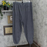 Mens Vintage Closed Bottom Sweatpants Charcoal Gray XL Big
